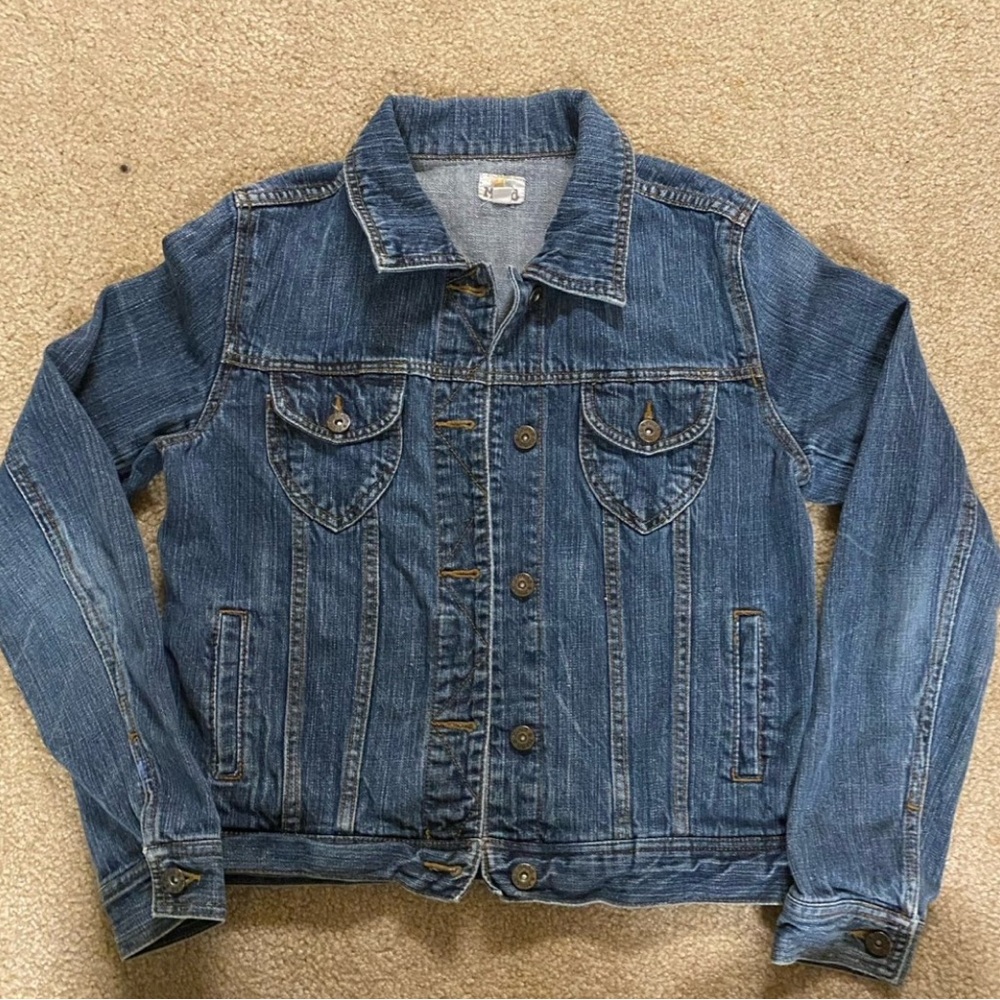 Y2K Mudd Jeans jean Jacket denim blue juniors medium 2000s vintage classic